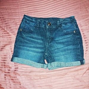 4/$25 JUSTICE GIRLS JEAN SHORTS SZ 12 SLIM
